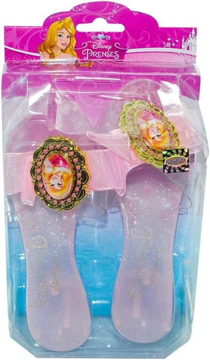 Lisanslı Prenses Uyuyan Güzel Terlik Pembe Tek Ebat