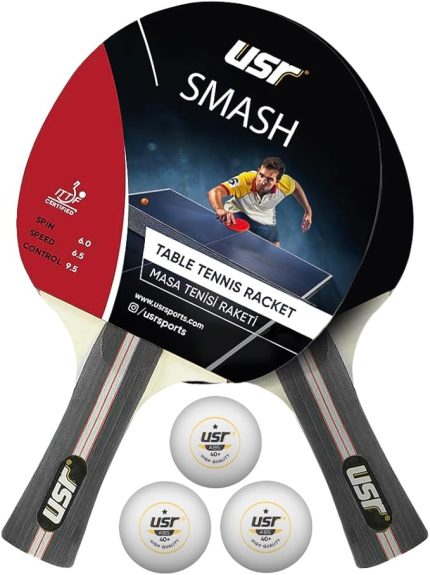 Smash-RB Masa Tenisi 2 Raket + 3 Top Set