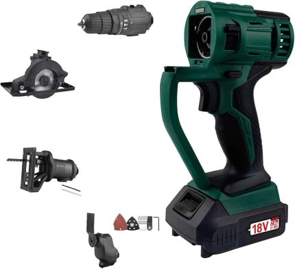 KLMS18-20 18 V 2 Ah Li-on Çift Akülü Darbeli Vidalama Multi Set