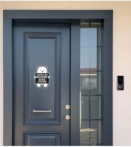 Zile Basmayınız - Bebek Uyuyor Ayıcık Sticker