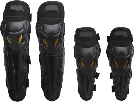 Motosiklet Dirsek Diz Shin Koruyucusu Motosiklet Diz Dirsek Koruyucusu Motocross Koruyucu Dişli Ergonomik Fit Ile 45-180 ° Kirbike yarış kayağı Pateni Için Ayarlanabilir