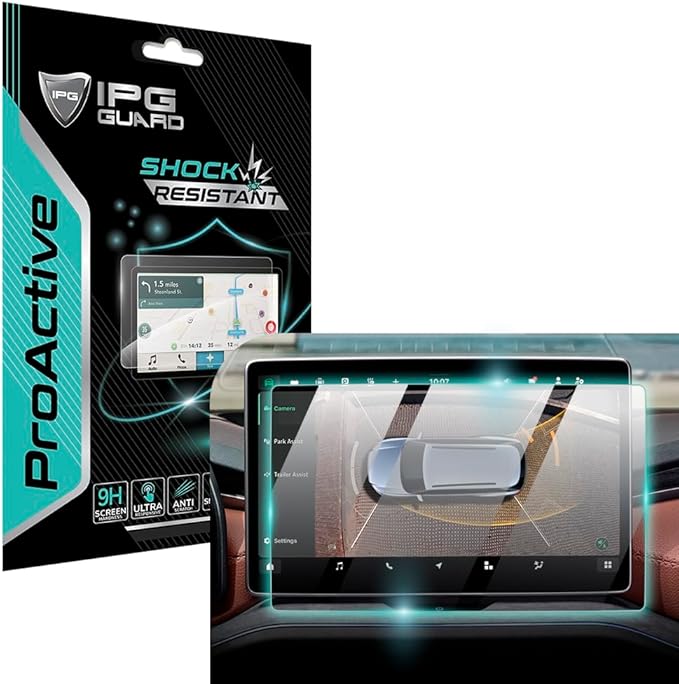 2024-2025 Kodiaq 13 Inch Navigasyon için 9H Nano IPG ProActive Ekran Koruyucu, Pürüzsüz Cam Bitiş, Ultra Duyarlı Hassasiyet