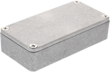 Gitar Efekti Alüminyum Muhafaza Pedal Kutusu Kasa Gümüş 1590g 100x50x24mm Sağlam Malzeme