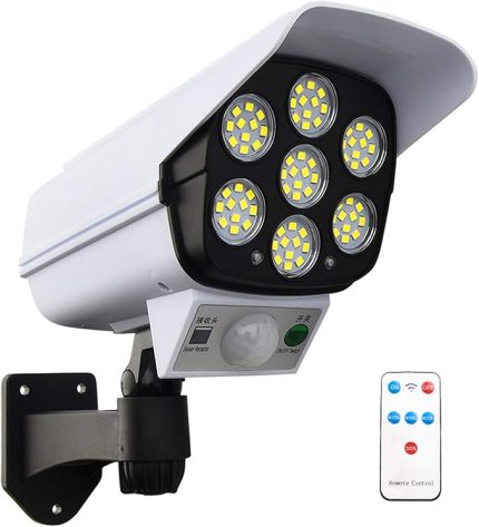 Solar Duvar Lambası Simülasyon İzleme İnsan İndüksiyon Lambası Bahçe Lambası 3 Aydınlatma Modu 77 LED IP65