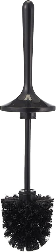 M-E07-06-P Lima Tuvalet Fırçası, Krom Dekorlu, Siyah, Standart