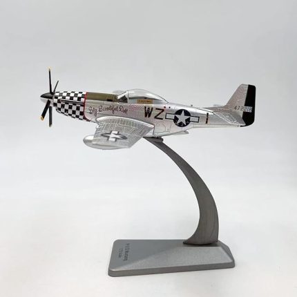 1/72 Ölçekli İkinci Dünya Savaşı Müttefik USAAF P-51D Mustang Fighter - Koleksiyon Ekranı için P51 Döküm Alaşımlı Bitmiş Uçak Modeli