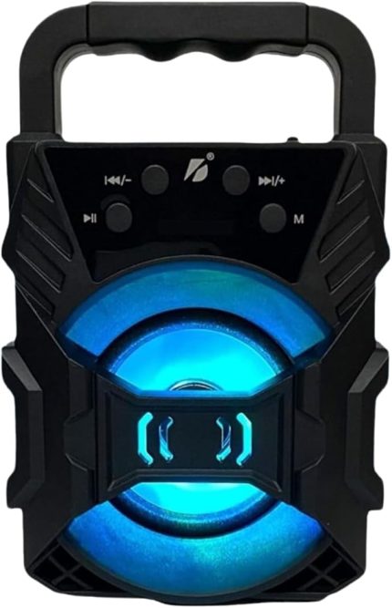 Hoparlör Taşınabilir Ses Bombası Led Işıklı Extra Bass Ses Radyolu Speaker Sd Kart-usb