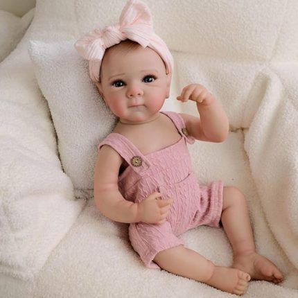 Yeniden Doğmuş Kız Bebekleri 19 İnç Gerçekçi Yeniden Doğmuş Bebekler Bebek Yumuşak Vücut Pozitif Tam Vinil Vücut Kız Çocuk Besleme Kitleri ile (Bettie)