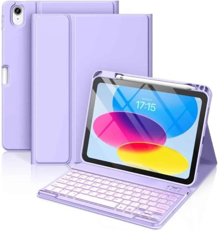 iPad Air 11 ile Uyumlu 4/5/6 Nesil M2/M3 2025 Klavyeli Tablet Kılıfı