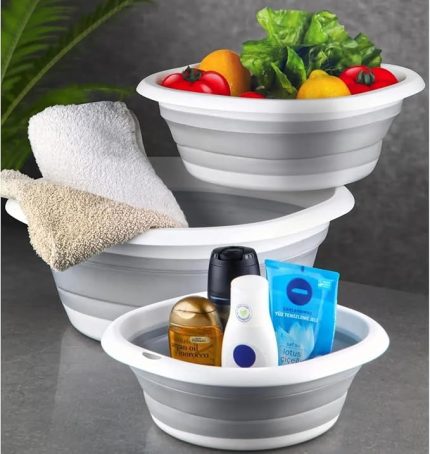 Home Katlanabilir Silikon Badya,Akordiyon Plastik Leğen,Katlanabilir Leğen (31X31)