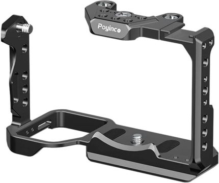 Koruyucu Kamera Kafesi Soğuk Ayakkabı Montajlı Alüminyum Alaşım Arca Hızlı Çıkarma Yuvası Çok sayıda 1/4 inç ve 3/8 inç Dişli Delikler SONY FX3/FX30 Kamera ile uyumlu