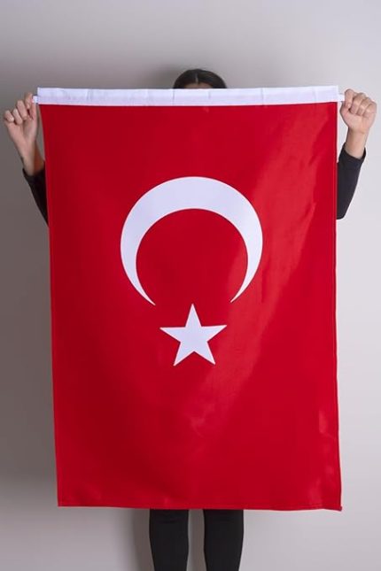 Bayrak Türk Bayağı 100x150 cm Alpaka Kumaş Yüksek Kalite Fabrikasyon Baskı -Klaın Plastik Özel Hediye Kutusunda Gelir-