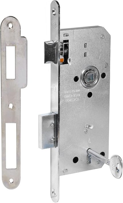 Hok E-45M Ekstra Gömme Kilit İç Kapı Kilidi Oval Köşeli 45 mm