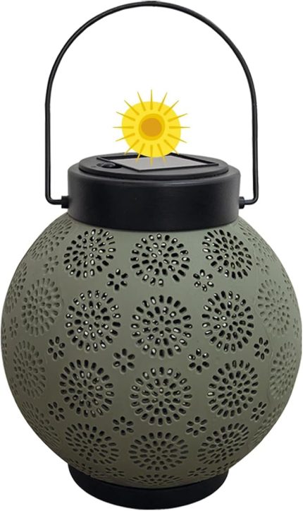 Güneş Enerjili Dekoratif Led Fener / Askılı Bahçe Feneri / Bahçe Dekorasyon Feneri / GT-SL25G