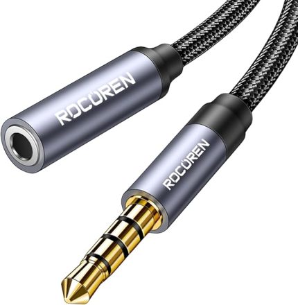 3.5mm Hi-Fi TRRS Jack Aux Ses Uzatma Kablosu 50 CM