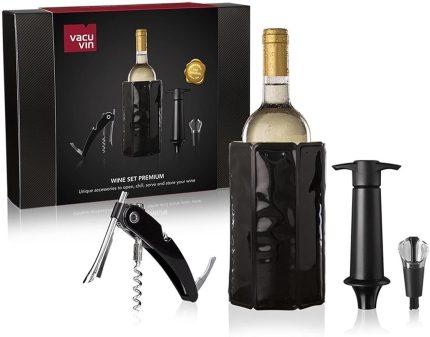 Vin Premium Şarap Seti 4 Parça Hediye Kutulu