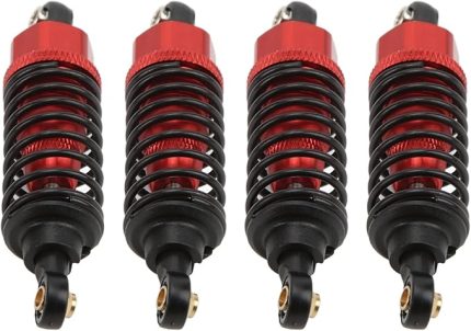 TT-01 TT-02 TA05 TL-01 TA03 MF-01X Için Korozyon Direncine Sahip RC şok Emicileri, RC fanları Için Uzun Vadeli Performans Ve Stabilite Iyileştirmesi (kırmızı)