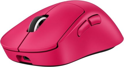 G PRO X SUPERLIGHT 2 DEX LIGHTSPEED kablosuz oyun faresi, Pro-Grade 60 g hafif fare, 5 programlanabilir düğmeli, 32k DPI sensör, USB-C şarj, PC/Mac için, pembe
