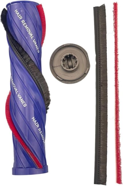 Dyson Dolaşmayan Vakum Başlığı için Yedek Fırça Rulosu, Dyson V7V8V10V11V12 V15 Dolaşmayan Akülü Vakumlarla Uyumlu, 3 Uçlu Fırça Rulo Çubuğu