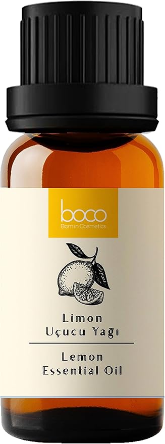 Uçucu Yağı | Limon Yağı | Citrus limon (lemon oil) |%100 Saf Aromaterapi Yağı | Dengeleyici & Ferahlatıcı Koku | Difüzör ve Masaj için