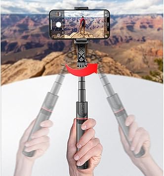 Gimble Dengeleyici Otomatik Denge Sabitleyici Alüminyum Çubuk Teleskopik Selfie Sopa Video İstikrarlı Çekim Tripod Telefon Smartphone için L19 - Görsel 2