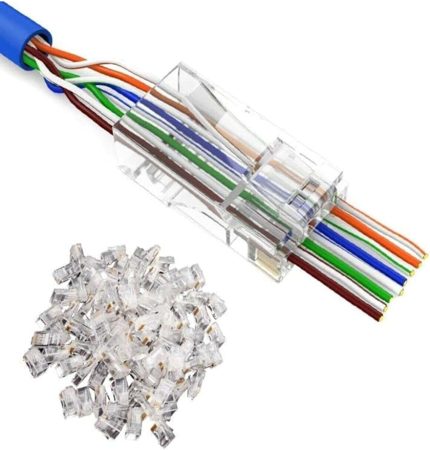 4381 Yeni Nesil Delikli Cat6 Rj45 Konnektör Utp Jack (100 Adet)