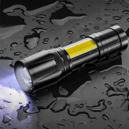 El Feneri Led USB ŞARJLI-Metal Ultra Güçlü Parlak Zoom Mini Boy El Feneri [Enerji Sınıfı A++]Ortam Lambası Deprem,Polis,Jandarma,Zabıta,Bekçi Feneri