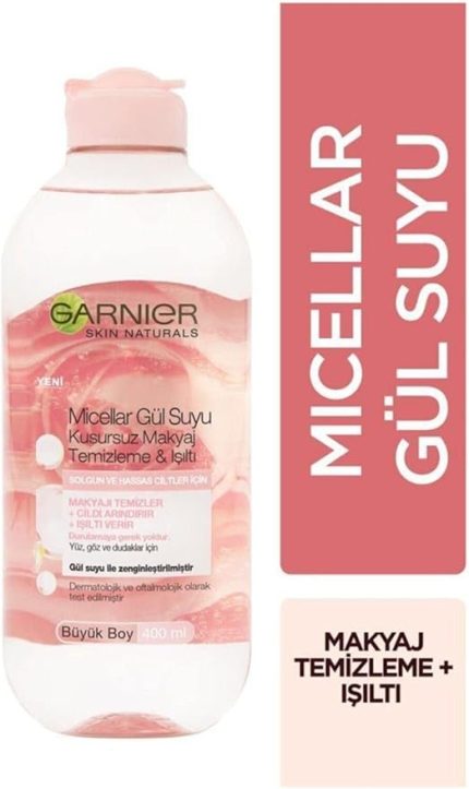 Micellar Gül Suyu Kusursuz Makyaj Temizleme & Işıltı (400 ml)
