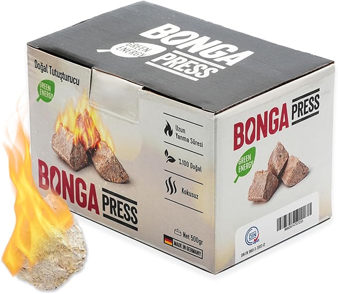 Soba, Şömine, Mangal Tutuşturucu 35 Adet 500 gr - Jel Ve Çıra Alternatifi Doğal Odun Yünü Press