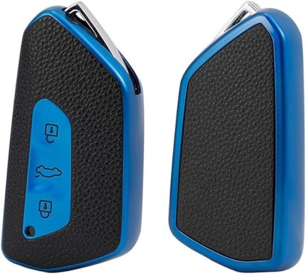 TPU araba anahtarlık kılıf kapak Fit VW Golf 8 MK8 Teramont ID.3 ID.4 ID.5 Skoda Enyaq iV Octavia koltuk Leon anahtarsız giriş uzaktan anahtar kabuk akıllı anahtar çantası koruyucu aksesuarları