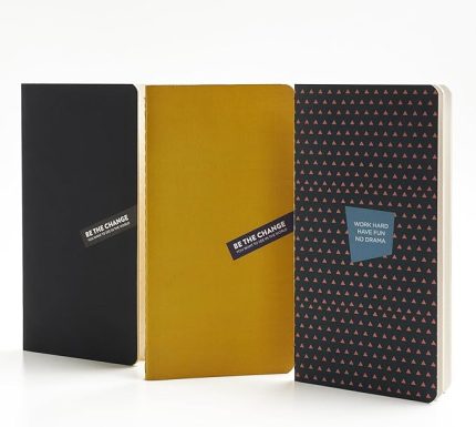 3'lü Defter Seti 9 x 17,5 cm Çizgili Not Defteri