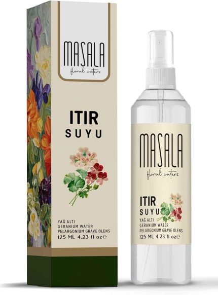 Saf Itır Suyu (Sardunya) 125 ml%100 Doğal Yağlı Hidrosol - Tonik Geranium Floral Water Hydrosol Tonic
