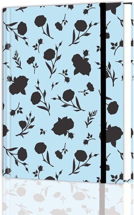 Journals 16,5x22,5 cm Gizli Spiralli Çizgisiz Defter Tarihsiz Not Defteri - Floral Damask