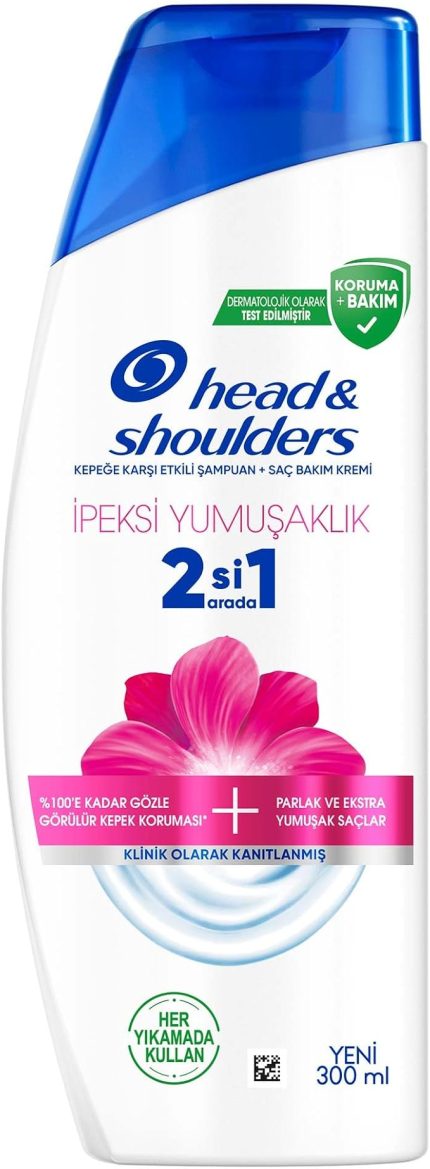 & Shoulders İpeksi Yumuşaklık 2'si 1 Arada Kepeğe Karşı Etkili Şampuan 300ml