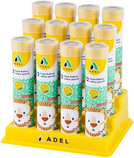 Metal Tüp Kuru Boya Kalemi, 12 Renk, Tam Boy, Parlak ve Canlı Renkler, Kolay Açılır, Kaliteli Mineli, Dayanıklı Uçlar