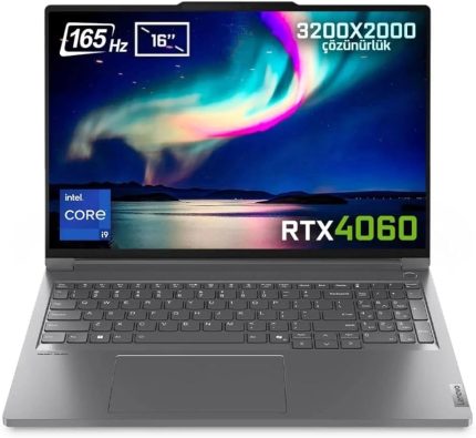 Thinkbook 16PG5 IRX 21N50024TR Intel Core i9-14900HX 32GB DDR5 1TB SSD RTX4060 8GB 16 inç 3.2K (3200×2000) 165Hz FreeDos Gaming Laptop