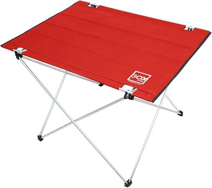 Omuz Askılı, Katlanabilir Kamp ve Piknik Masası 73x55x48 cm (Kırmızı)