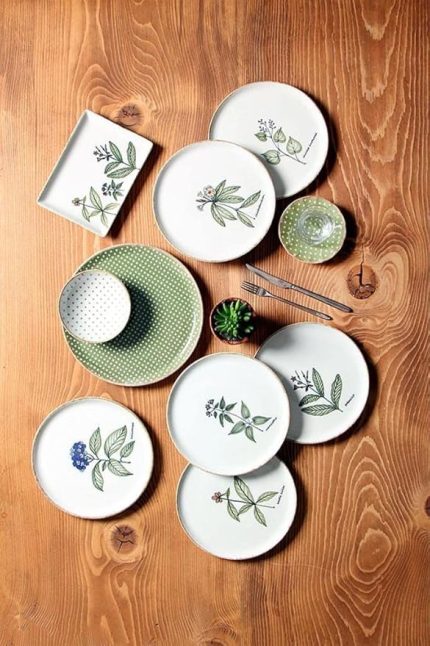 Green Days 30 Parça 6 Kişilik Kahvaltı Takımı