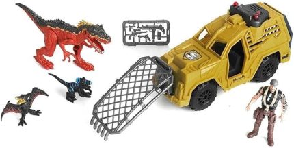 Mei Dino Valley Sesli ve Işıklı Dinozor Avcısı Oyun Seti