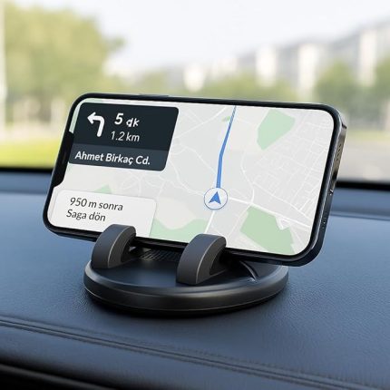 Store Numaratörlü Telefon Tutacağı – Araç İçi Kaymaz Masaüstü Stand, Geçici Park Numarası Göstergeli,