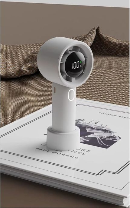 Mini El Fanı Masa Fanı 14 Bin RPM Soğutucu Fan 5 Kademeli Dijital Göstergeli Vantilatör