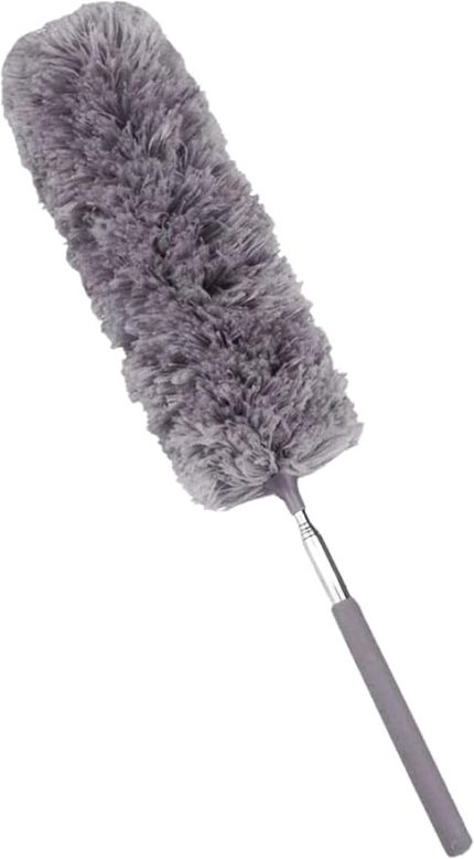 Uzatılabilir Mikrofiber Silgi, Ekstra Uzun 100 inç Teleskopik Kutup ve Bükülebilir Başlıklı Tüy Silgisi, Yıkanabilir, Yüksek Tavan Vantilatörlerini, Arabaları, Panjurları, Örümcek Ağını