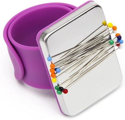 Renk Terzi Iğnedenliği Mıknatıslı Bileklikli Kare Iğnelik Ve 250 Iğne