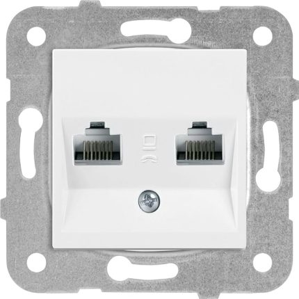 Karre-Meridian Beyaz İkili Data Cat6 Mekanizma