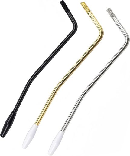 3 Pieces 5 mm Tremolo Arm Electric Guitar Tremolo Arm Thread Metal Single Tremolo Arm Whammy Bar compatible with Stratocaster Electric Guitar Tremolo System(3 sets Color)