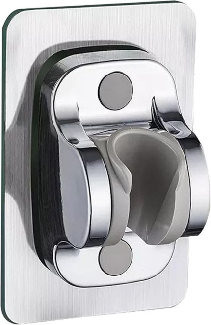 Krom Kendinden Yapışkanlı 15 Kg Taşıyabilen Nano Duş Başlığı Askısı Duş Mafsalı