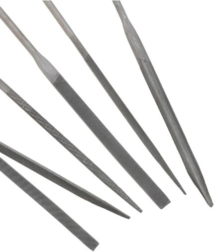 6 Parça Eğe Takımı Balık Sırtı Düz Yuvarlak Eye Karbon Ince Dişli Ege Seti