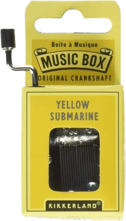 Yellow Submarine Crank Music Box