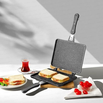 Nehir Alüminyum Döküm Lüks Maxi Büyük Boy Tost Tavası
