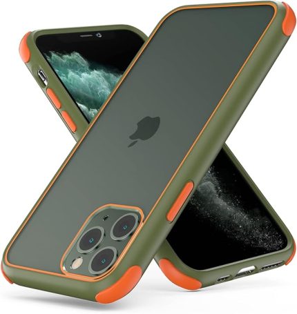 Silikon Kılıf iPhone 11 ile Uyumlu, Elite Çizilme ve Sararma Karşıtı Şeffaf Kılıf Darbeye Dayanıklı iPhone 11 Kılıf - Ordu Yeşili